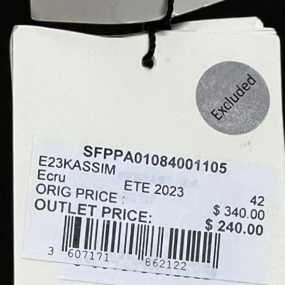 🌻NEW w/tags Sandro Fancy Braid Trim Side Zip Tweed Pants Women’s Size 42 US 10 - Picture 15 of 15